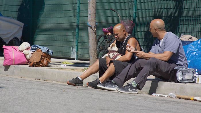 The 49-year-old kind veterinarian  Dr. Stewart walks on California streets  to help homeless peoples' animals free of charge