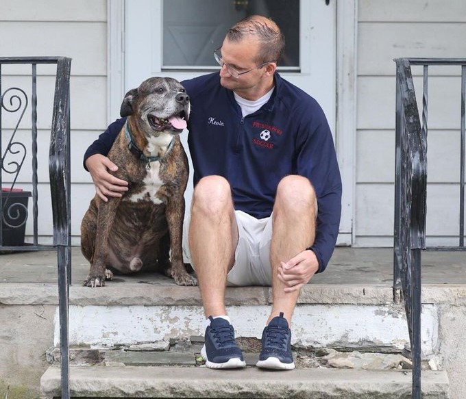 Neighbors Gather to Bid a Final Farewell to Terminally Ill Dog, Mellow, on His Last Walk. Hu